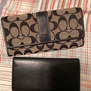 Coach wallet and checkbook cover